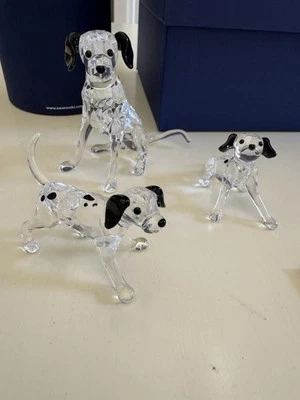 Cristal Swarovski 101 Dálmatas Madre Perro y Dos Cachorros Foto 1 de 4