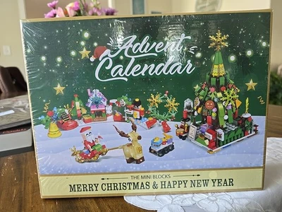 Advent Calendar Christmas Building Set The Mini Blocks NEW 618 Pieces - Image 1 of 4