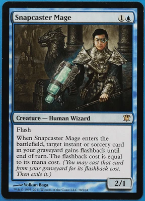 Snapcaster Mage Innistrad NM Blue Rare MAGIC MTG CARD (ID# 504255) ABUGames - Image 1 of 2