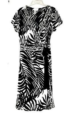 VESTIDO DE PUNTO DONNA MORGAN BLANCO Y NEGRO Talla 10 Foto 1 de 4