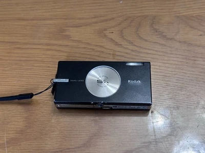 Kodak Digital Camera EasyShare V570 Dual Lens 5.0MP Black Tested - Image 1 of 4