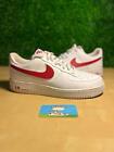 Nike Air Force 1  Low White Gym Red 9.5/10 Condition