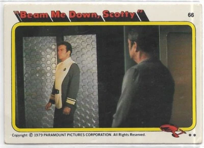 STAR TREK THE MOTION PICTURE 1979 Topps Trading Card #66 "Beam Me Down, Scotty" - Image 1 of 2