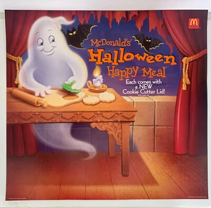  Wunderschönes McDonalds großes Halloween Motto Werbeplakat 1992 - Bild 1 von 2