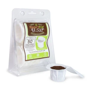 Perfect Pod EZ-Cup 2.0 Disposable Coffee Paper Filter Cup Bags for Keurig K-Cup - Picture 1 of 12