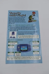 Team Up With Tingle Zelda Wind Waker Windwaker Nintendo Gamecube Insert ONLY! - Picture 1 of 2