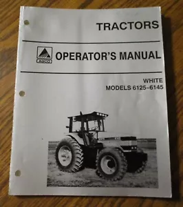 AGCO White 6145 6125 Tractor Operators Owners Manual 1993 Original 72503725 - Picture 1 of 8
