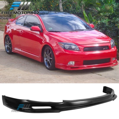 Se adapta a 04-10 Scion tC estilo Mugen PU parachoques delantero labio barbilla alerón sin pintar negro Foto 1 de 4