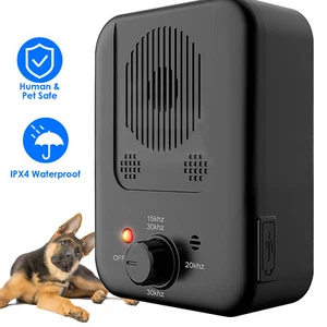 New Outdoor Ultrasonic Anti-barking Device Sensing Sonic Bark Deterrent 3 Levels - Picture 1 of 14