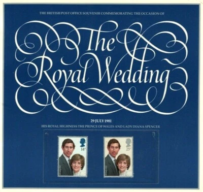 Estampillas de la Oficina de Correos Británica La Boda Real Príncipe Carlos y Diana 29 de julio de 1981 Foto 1 de 4
