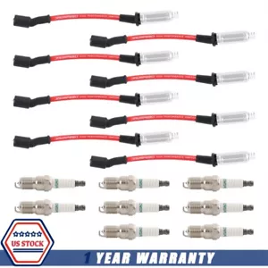 41-110 Iridium Spark Plugs & Spark Plug Wires M8-48322 For Chevy 5.3 6.0L 6.2L - Picture 1 of 24