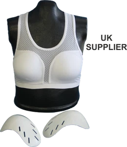 Protector de pecho para dama - Sujetador deportivo e inserciones acolchadas. Ideal para muchos deportes - Imagen 1 de 3