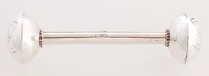 Native American Navajo Handmade Sterling Silver Baby Rattle - Picture 1 of 2