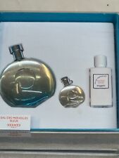 HERMES Eau Des Merveilles Bleue Women Perfume Gift Set EDT 100ml Lotion Mini
