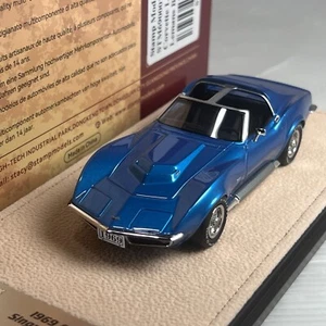 1/43 Stamp STM690001 1969 Chevrolet Corvette L88 Coupe T Roof Lemans Blue Met - Picture 1 of 2
