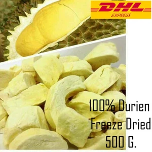 Durian Fruit Freeze Dried Natural Thai Food Crispy Snack Sweet Delicious 500 G. - Picture 1 of 5