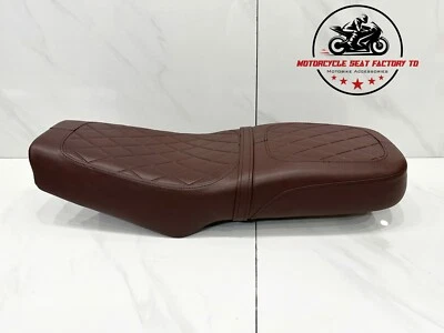 Honda CB650C CB650 1980-1982 personalizado bajo perfil café corredor asiento metal pan marrón. Foto 1 de 4