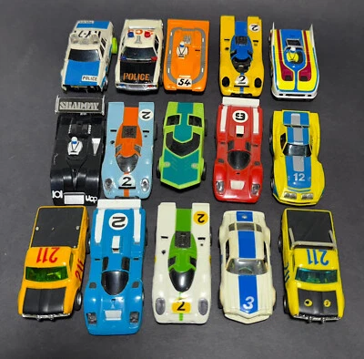 15pc 1970-1971 Vintage Aurora HO AFX Non-Mag Slot Car +Parts Collection Lot696 - Image 1 of 4