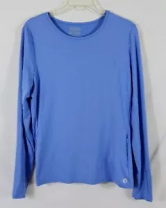 Hang Ten Damen blau Langarm Rash Guard schnelltrocknendes Shirt UPF 50 - Bild 1 von 4