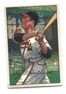 1952 Bowman #28 Roy Hartsfield - Braves Card