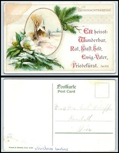 GERMANY Postcard - Weihnachtsgruss "Christmas Greetings" B43 - Picture 1 of 1