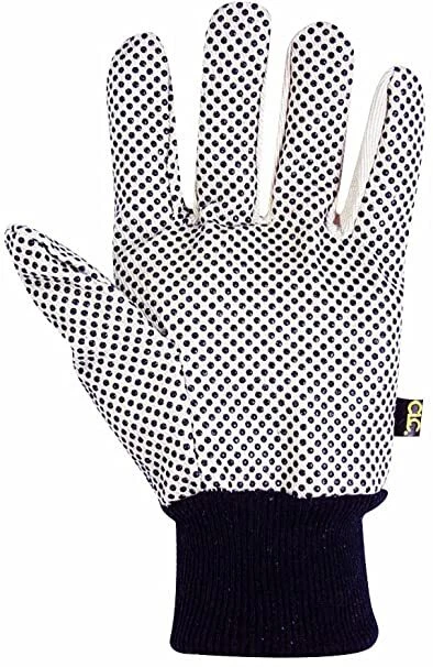 CLC Custom Leathercraft 2006 Cotton Canvas Gloves with Gripper Dots , Black - Image 1 of 1