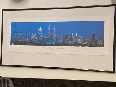 2003 Jerry Driendl City Skylines PHILADELPHIA PENNSYLVANIA Framed Print/Picture - Image 1 of 4