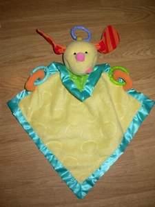 Kuscheltier TEDDY DOG HUND HUND BEIGE BRAUN liegend fisher price flaches Erwachen Ring - Bild 1 von 1