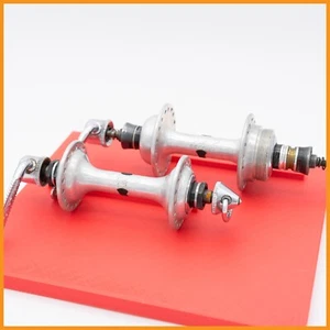CAMPAGNOLO NUOVO SUPER RECORD 36 HOLES HUBS VINTAGE 70s 80s ROAD BIKE BICYCLE - Imagen 1 de 5