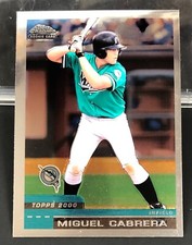 2000 Topps Chrome Traded MIGUEL CABRERA Rookie Card #T40 RC 500HRs 3,000 Hits