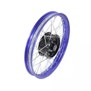 Felge blau Nabe schwarz, Speichen Edelstahl für Simson S50 S51 Star Schwalbe 16" - Bild 1 von 1