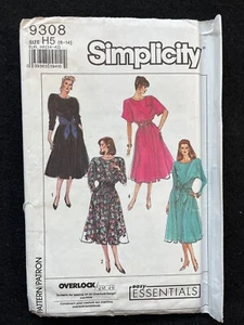 Simplicity Sewing Pattern 9308 Misses' Dress Size 6-14 FF UNCUT - Picture 1 of 2