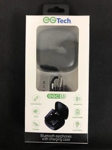Auriculares inalámbricos Bluetooth EG Tech EGC53 con estuche de carga ¡NUEVOS EN CAJA! - Imagen 1 de 6