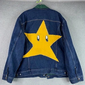 Levis Trucker Jacket Mens XXL Denim Big E Reversible Quilted Super Star Bespoke - Picture 1 of 19