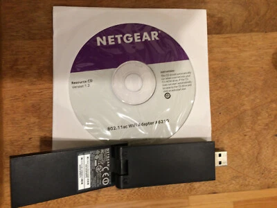 NETGEAR AC1200 Dual Band Smart WiFi USB Adapter - A6210100PAS - Image 1 of 4