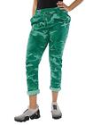 Women Camouflage Print Magic Trouser Pants Soft Stretch Comfy Italian Gym Bottom