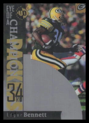 1997  Upper Deck UD3 Eye of a Champion #39 Edgar Bennett  Green Bay Packers - Image 1 of 2