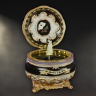 The San Francisco Music Box Company Phantom and Christine Hinged Trinket Box