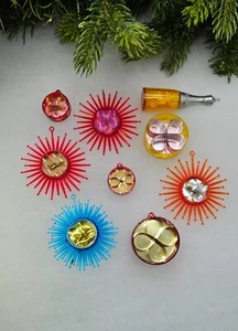 Starburst Atomic Tree Vintage Plastic Ornaments Antique Decors Celluloid Film - Picture 1 of 66