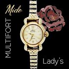 Vintage Mido Multifort Automatic Ladies Gold Watch