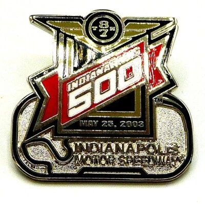 2003 Indianapolis 500 Commemorative Deluxe Collector Lapel Pin 87th Running - Image 1 of 2