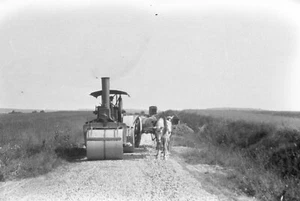 Fowler Steam Roller Vintage Early 1900's Photo Negative - Picture 1 of 1