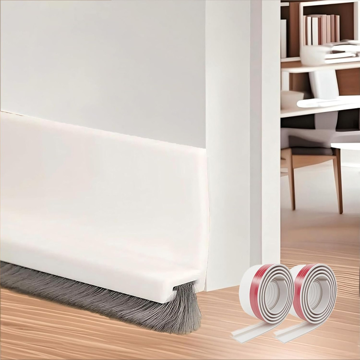 Nastro Schiuma Sigillante 2 Rotoli - 3m X 15mm X 5mm, Nero, Autoadesivo Per Porte E Finestre - Foto 10