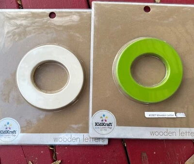 KidKraft 木制字母 - 两个字母“o’s” - 全新 - 5 英寸高 — 第 1/4 张图片
