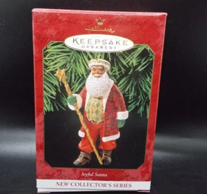 Vintage Hallmark Andenken Joyful Santa MIB - Bild 1 von 3