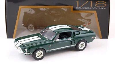 ROAD SIGNATURE COLLECTION 1:18 AUTO DIE CAST  SHELBY GT-500KR 1968 VERDE   92168 - Immagine 1 di 2