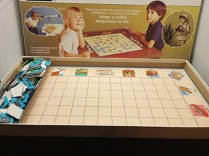 VINTAGE 1982 SELCHOW & RIGHTER SCRABBLE FOR JUNIORS BOARD GAME - COMPLETE - Picture 1 of 3