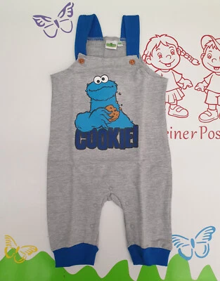 SESAME STREET Latzhose Krümelmonster Größe 62/68 74/80 86/92