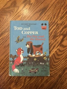 Vintage Tod and Copper Fox Hound Hardback Book Disney World of Reading 1981 - Picture 1 of 5
