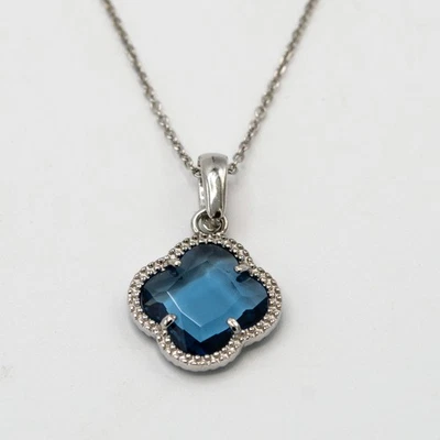 Collana Chimera in argento 925 con ciondolo in cristallo e zirconi E.217 - Immagine 1 di 4